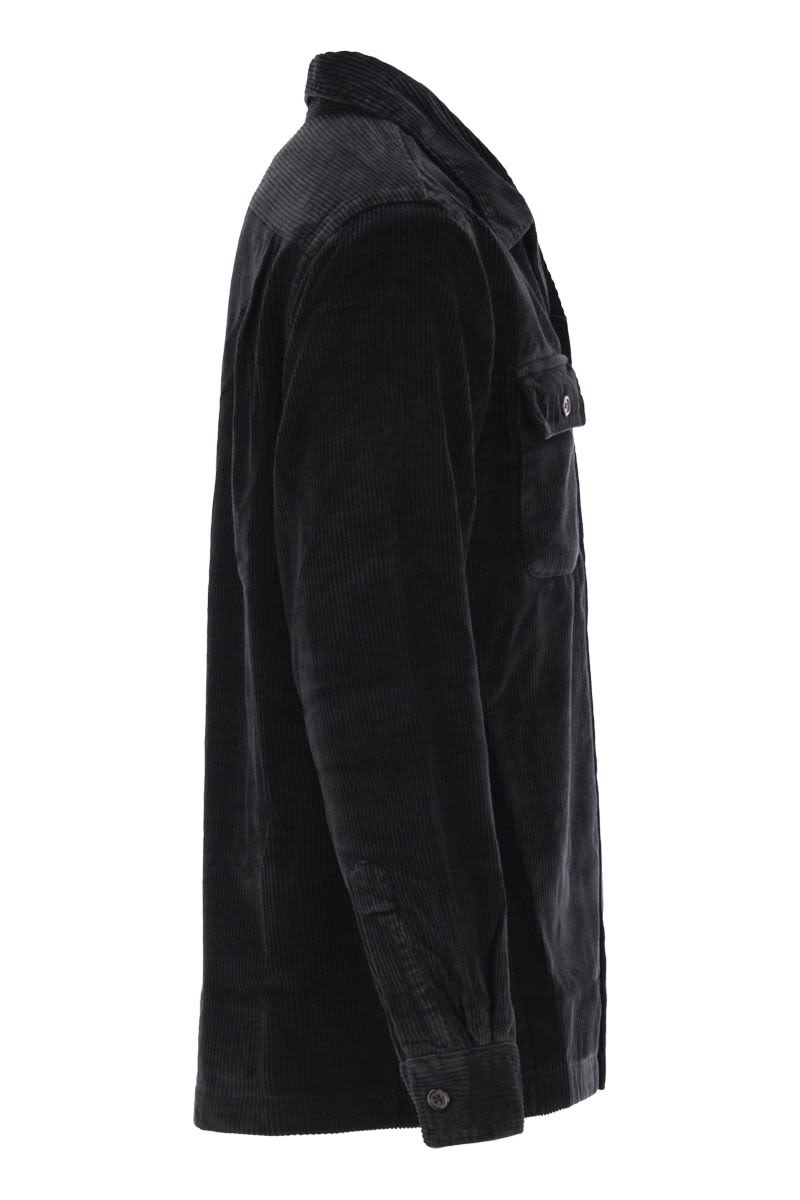 POLO RALPH LAUREN Men's Corduroy Shirt Jacket with Saharan-Style Collar