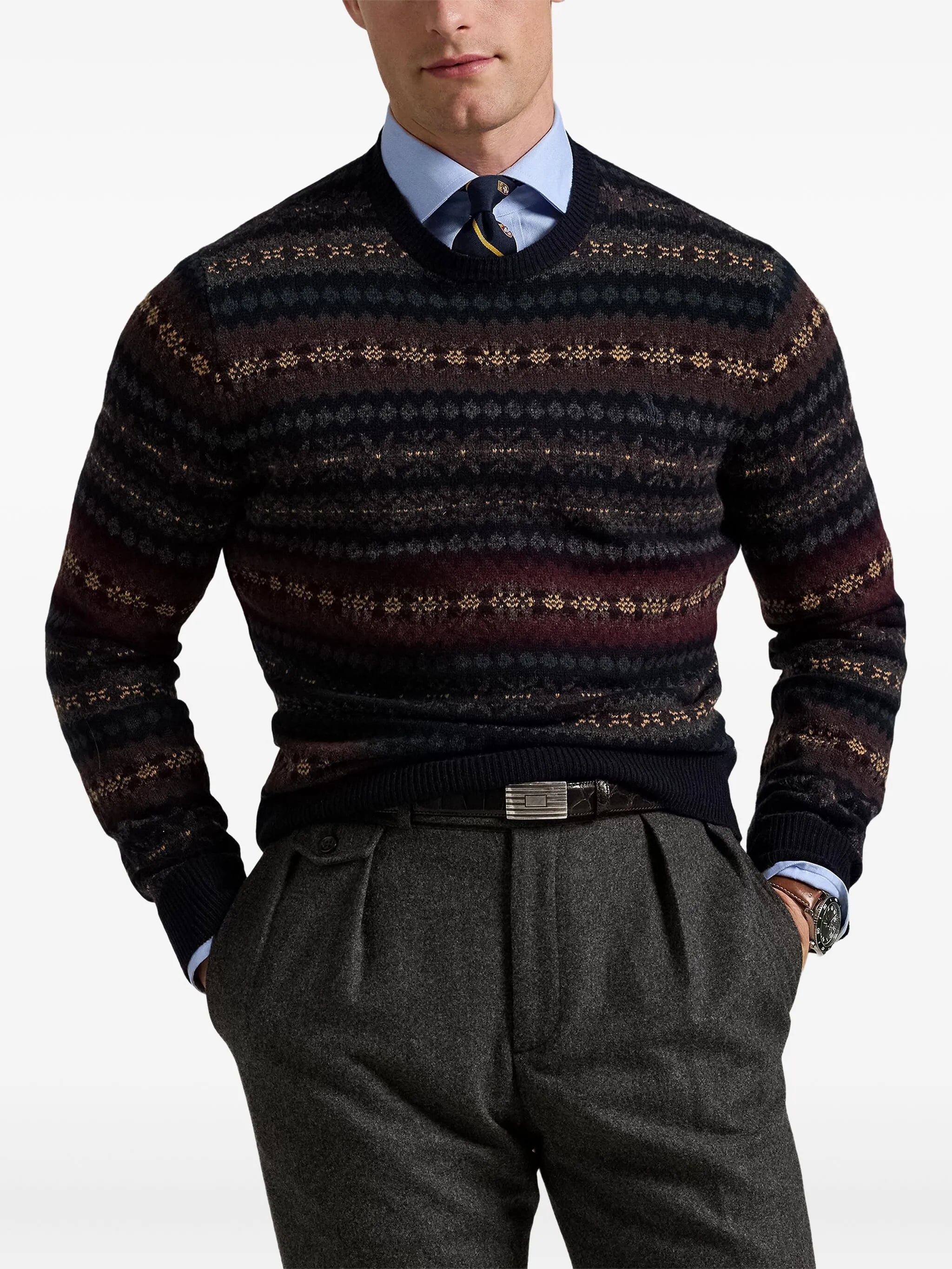 POLO RALPH LAUREN Men's Wool Round Neck Sweater