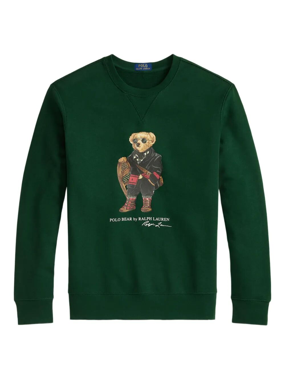 POLO RALPH LAUREN Cotton Sweatshirt with Giro Bear Design