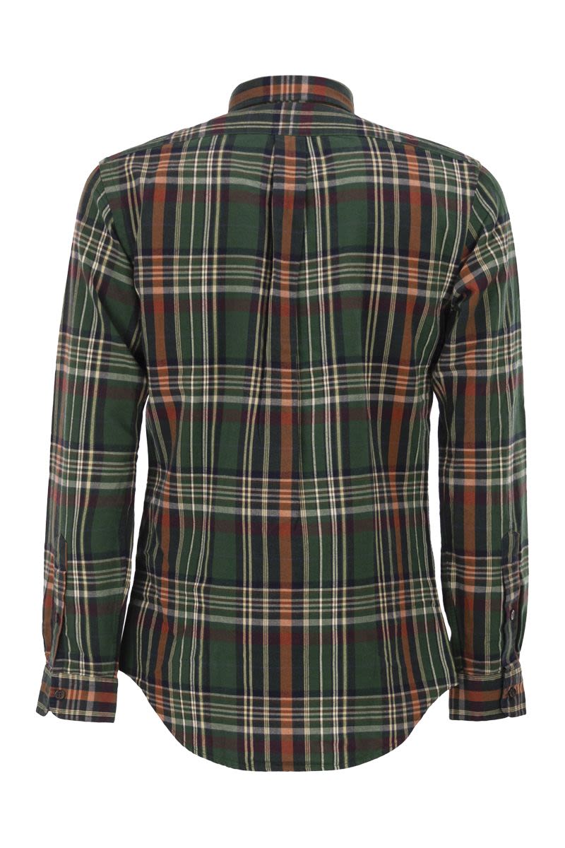 POLO RALPH LAUREN Custom-Fit Checkered Design Oxford Shirt