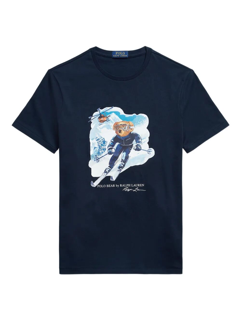 POLO RALPH LAUREN Mini Custom Slim Fit Polo Bear Skiing T-Shirt