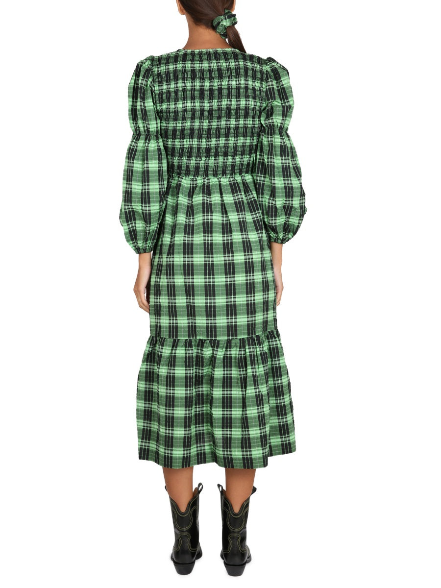 GANNI U-Shoulder Maxi Dress for Women