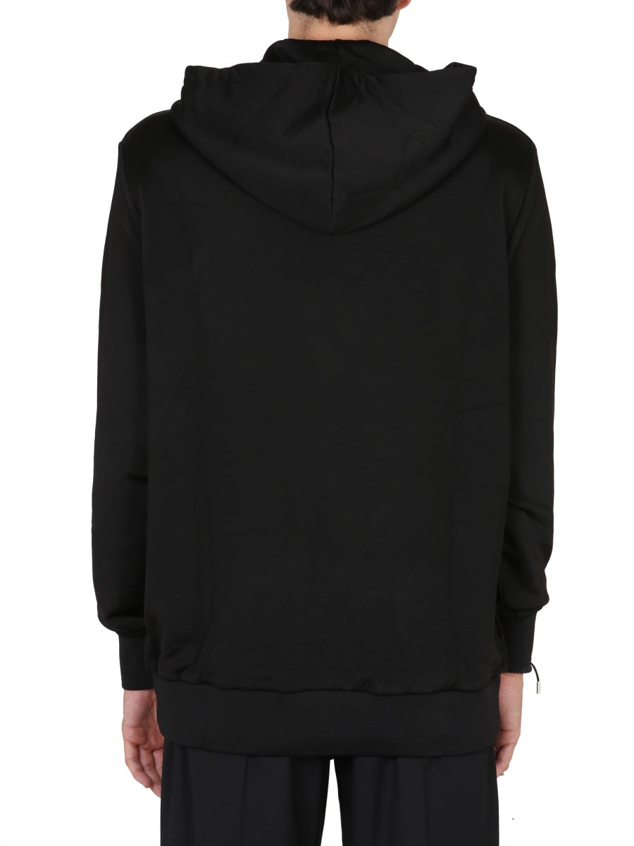 ALEXANDER MCQUEEN Atelier Print Men's Sweatshirt with Drawstring Hood