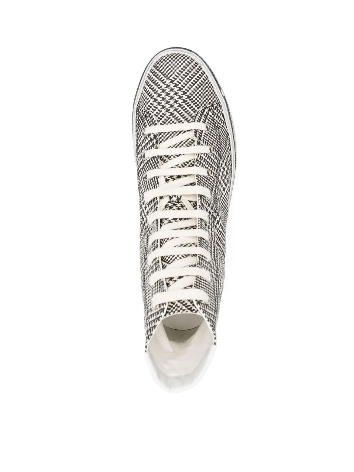 SAINT LAURENT Signature Logo Mid-Top Sneakers