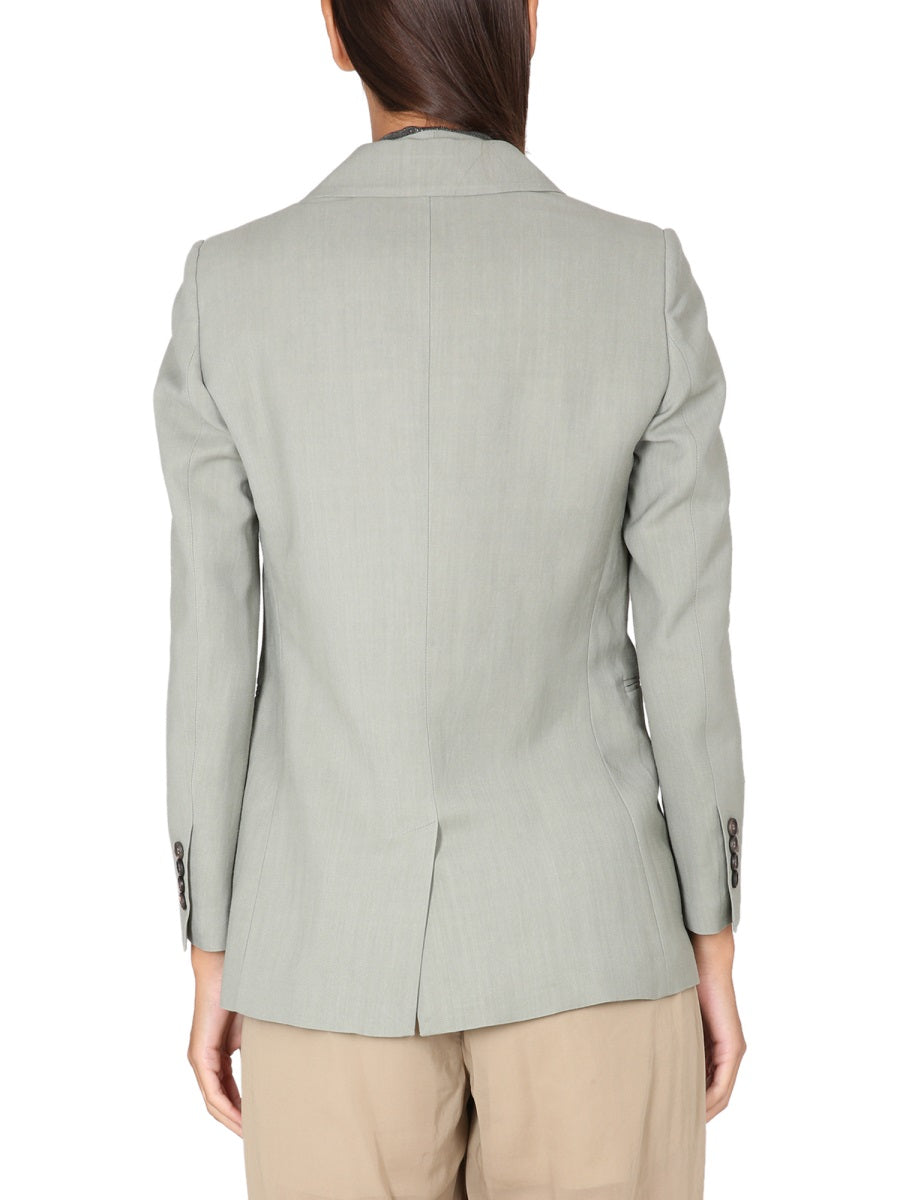 BRUNELLO CUCINELLI Fluid Twill Jacket - Women's L