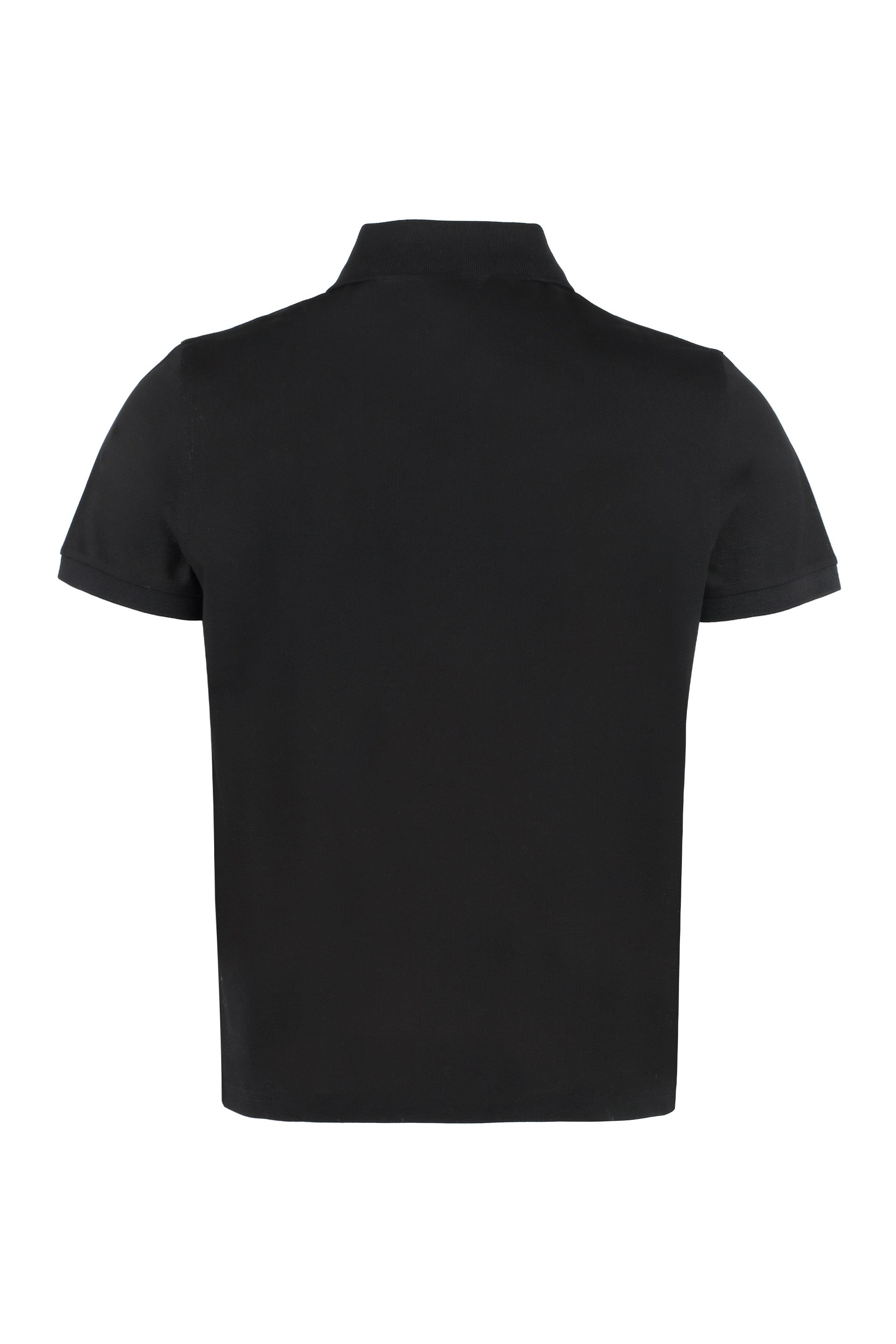 SAINT LAURENT Short Sleeve Cotton Polo Shirt