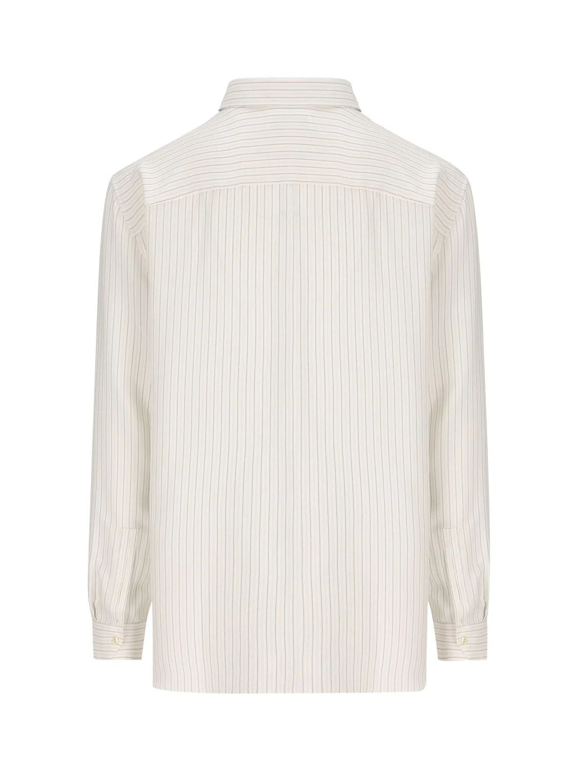 SAINT LAURENT Men's Silk Shirt - SS25 Collection