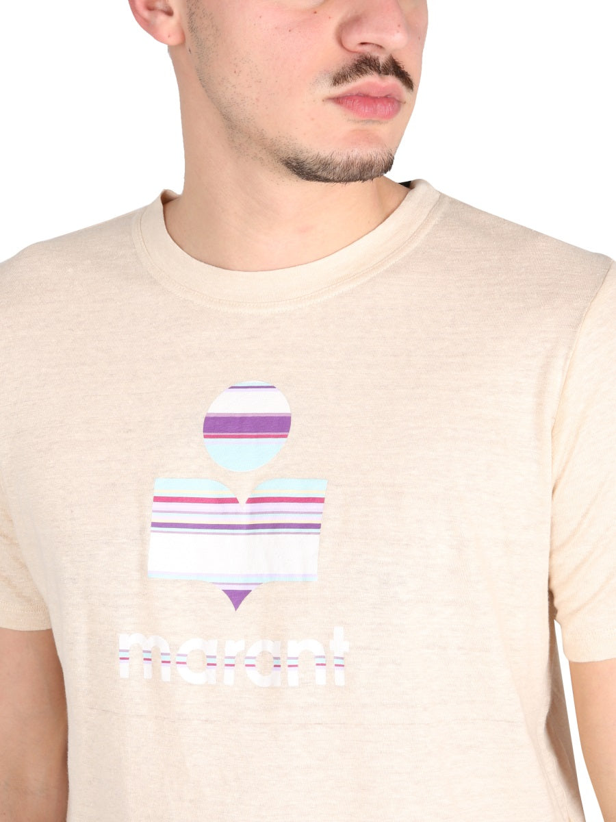 MARANT Men's Crawling Logo Print T-Shirt