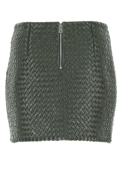 BOTTEGA VENETA Stylish Leather Mini Skirt for Women
