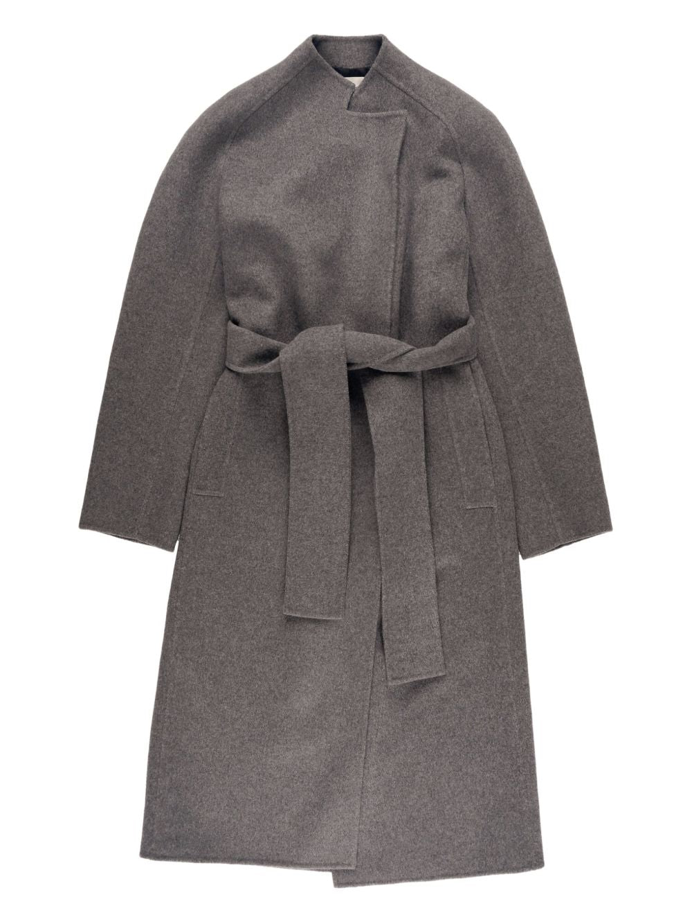 KHAITE Wool Long Jacket with Self-Tie Belt for Women - FW25