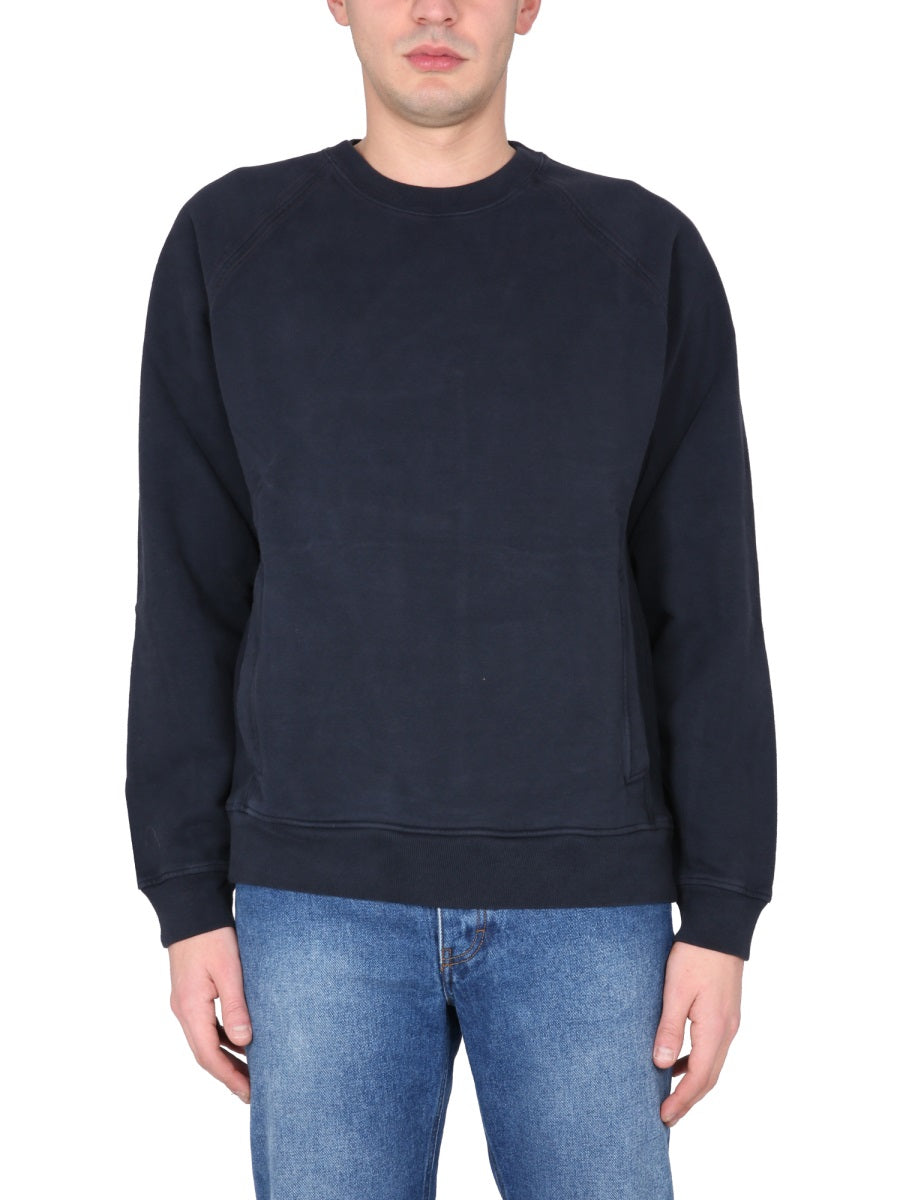 TEN C Crewneck Sweatshirt with Logo Patch