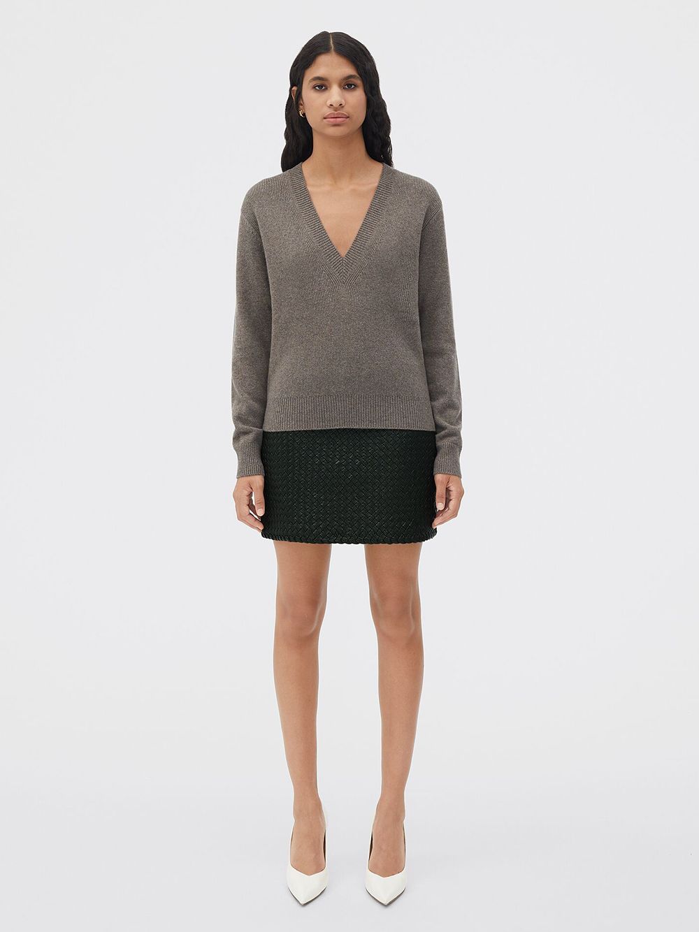BOTTEGA VENETA V-Neck Cashmere Knit Jumper