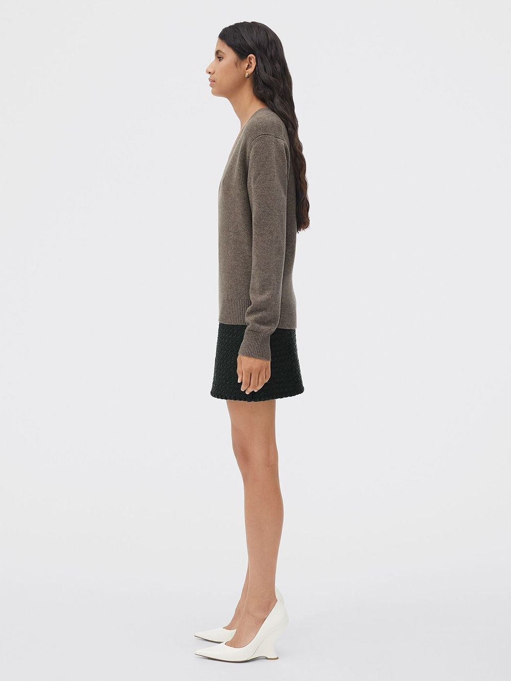 BOTTEGA VENETA V-Neck Cashmere Knit Jumper