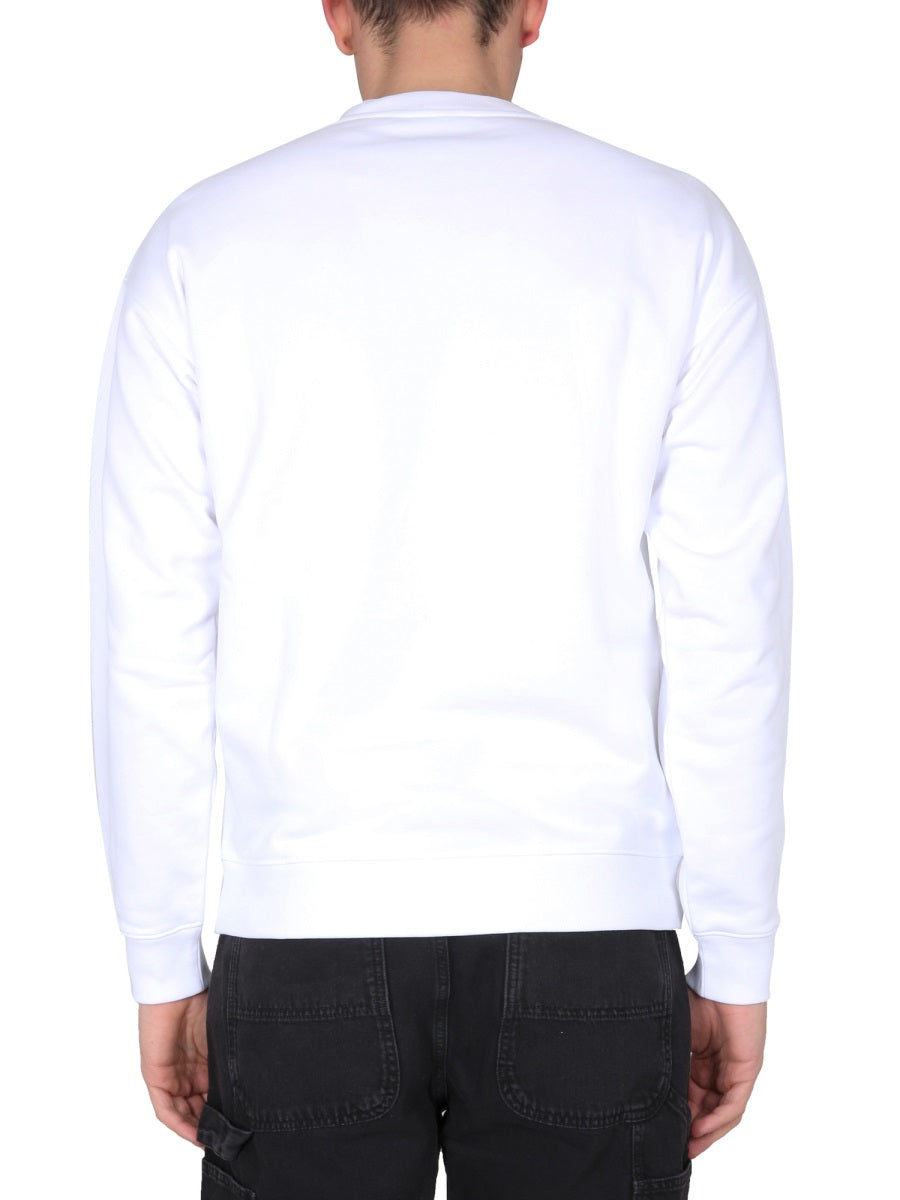 MOSCHINO Teddy Print Sweatshirt with Necklace for Men