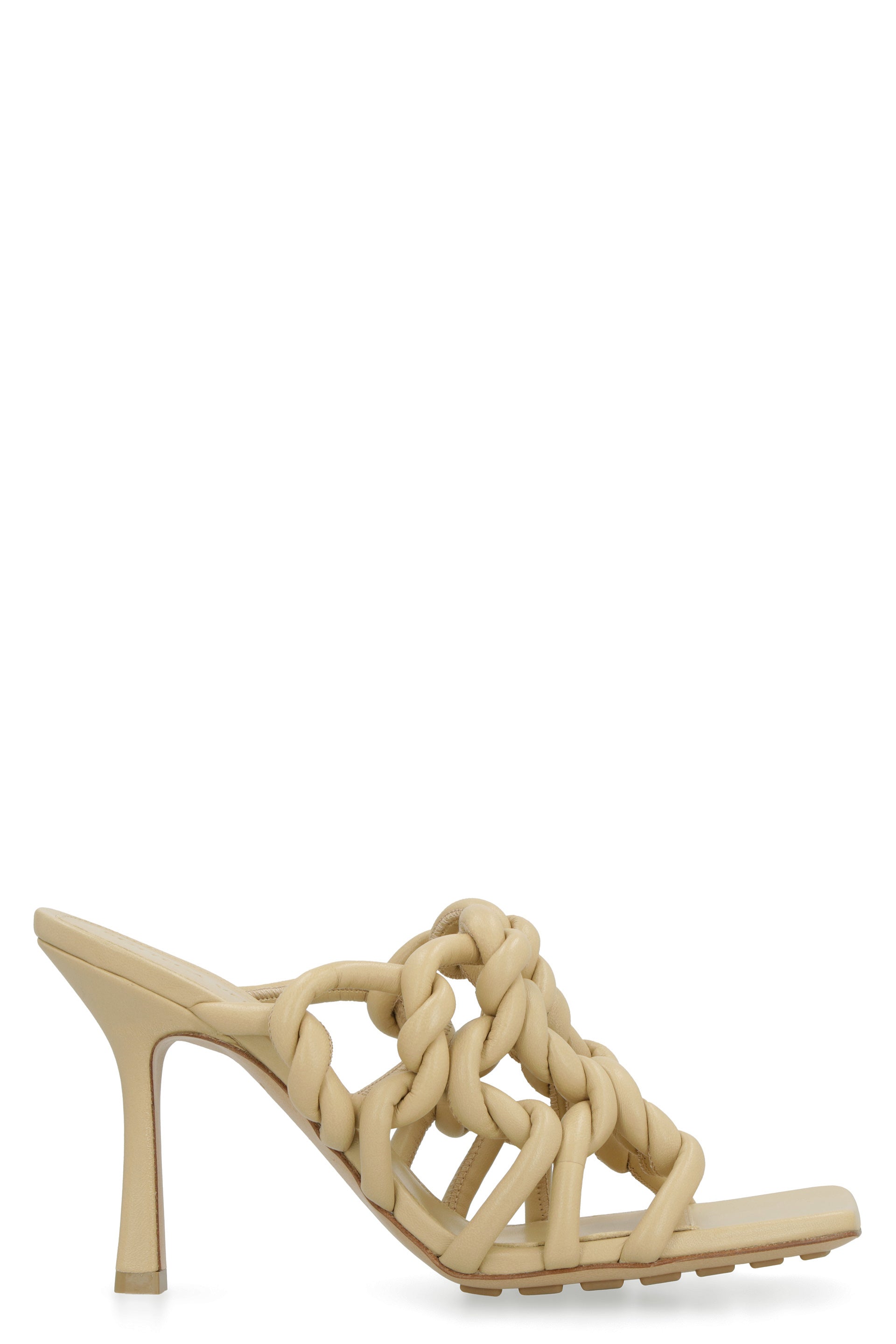 BOTTEGA VENETA Twisted Tubular Stiletto Sandals
