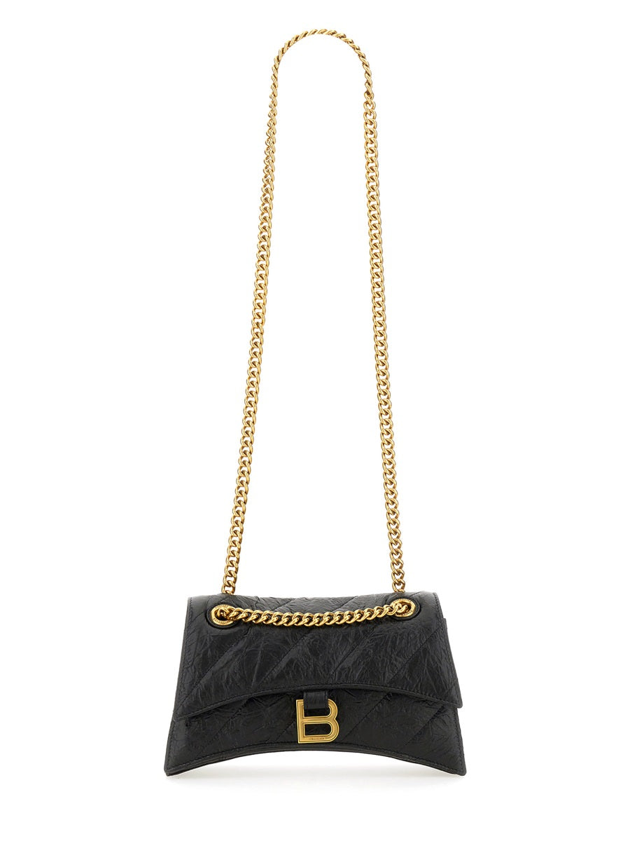 BALENCIAGA Mini Leather Crush Handbag