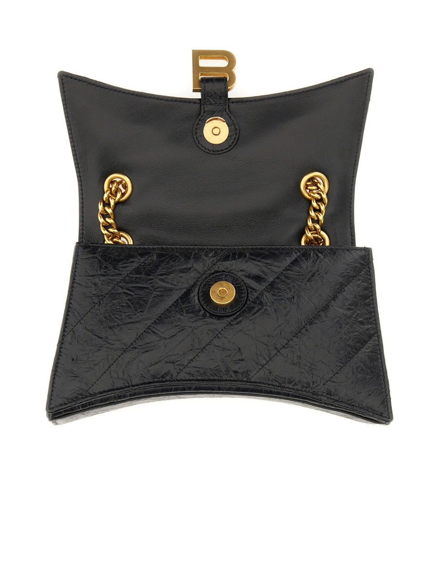 BALENCIAGA Mini Leather Crush Handbag