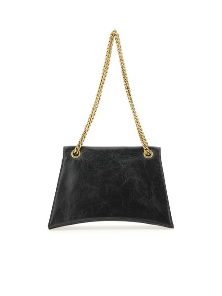 BALENCIAGA Mini Leather Crush M Shoulder Handbag
