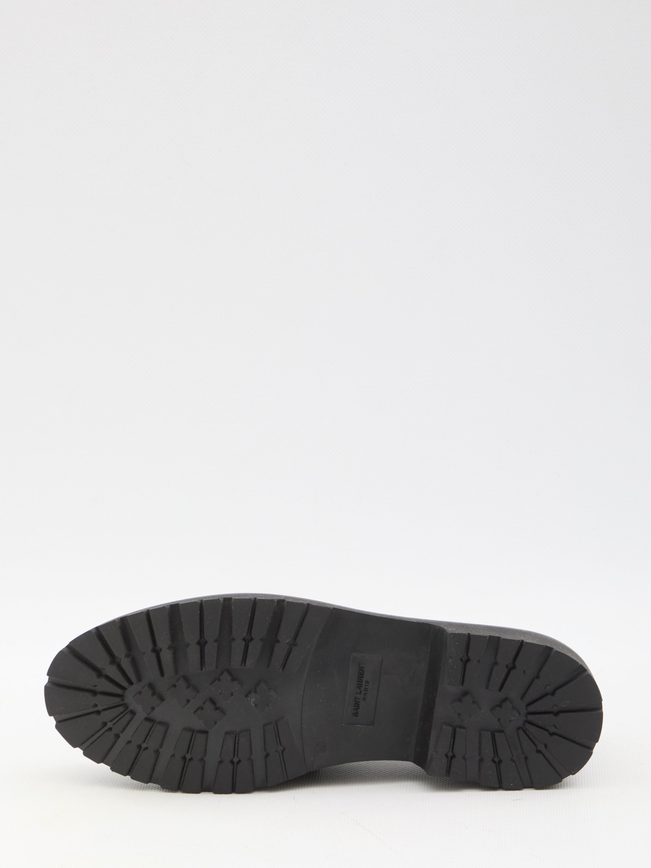 SAINT LAURENT Women's Penny Loafers with Chunky Rubber Sole