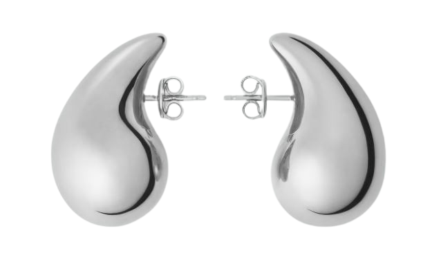 BOTTEGA VENETA Elegant Silver Drop Earrings