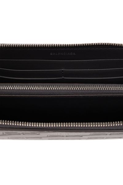 BALENCIAGA Zipped Leather Continental Wallet
