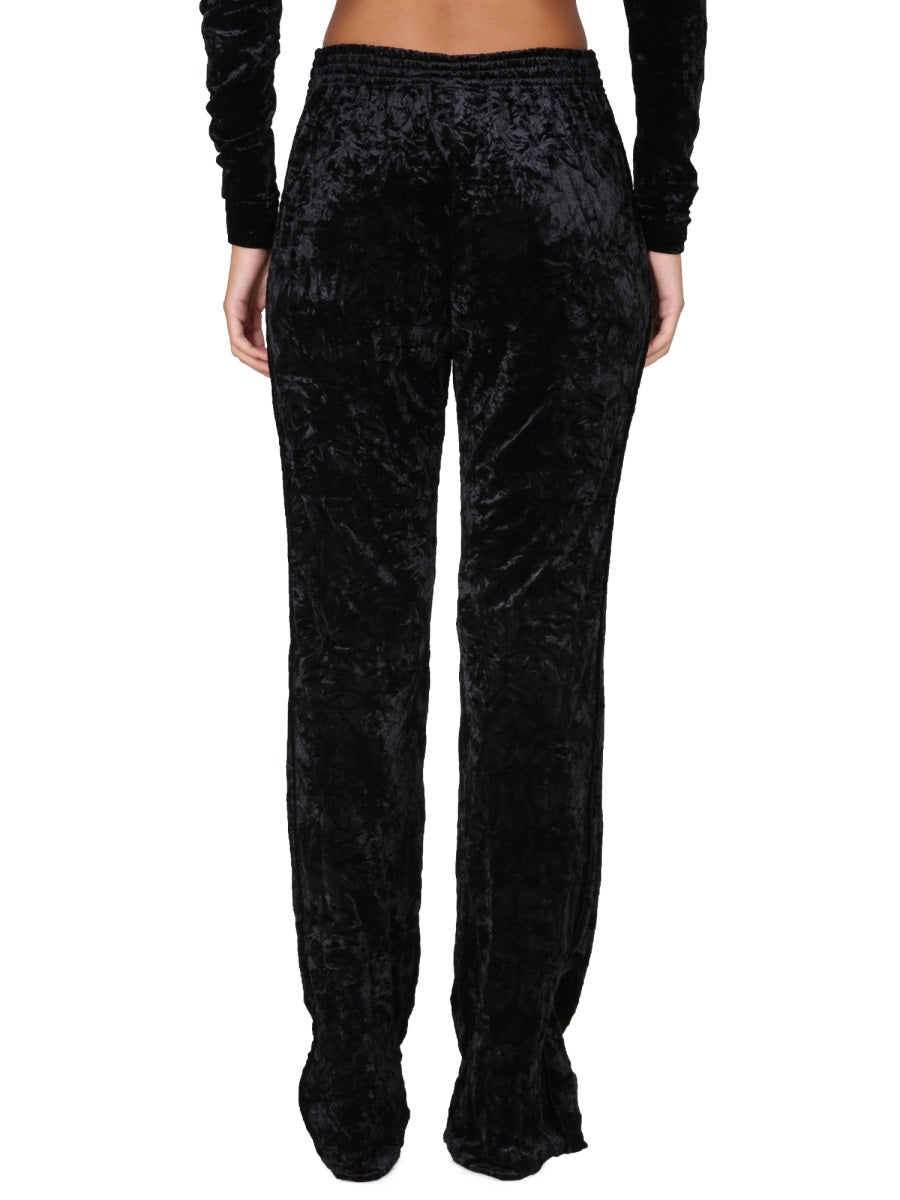 SAINT LAURENT Wide Leg Pants with Elastic Waistband