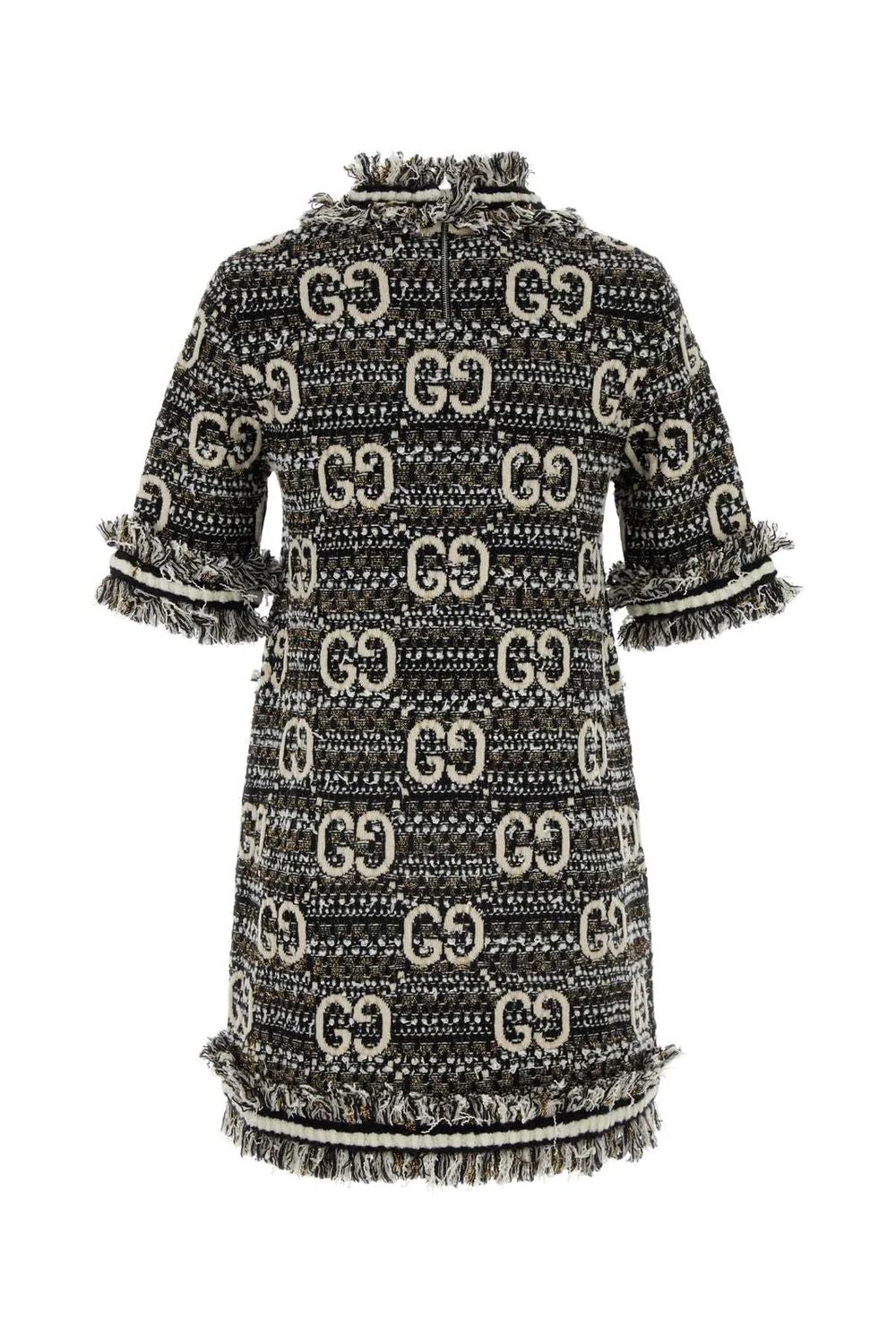 GUCCI Embroidered Boucle Mini Dress