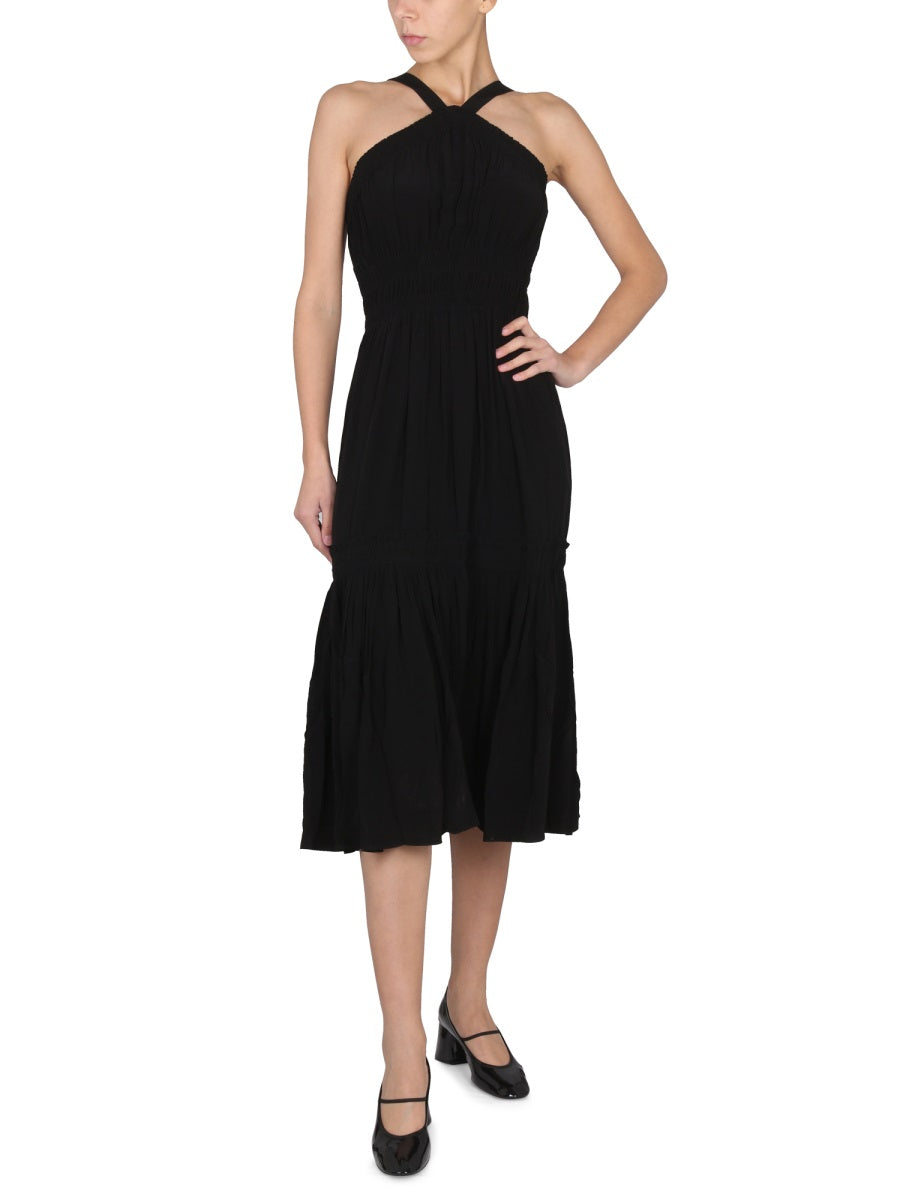 PROENZA SCHOULER WHITE LABEL High Neck Turtleneck Dress with Thin Straps