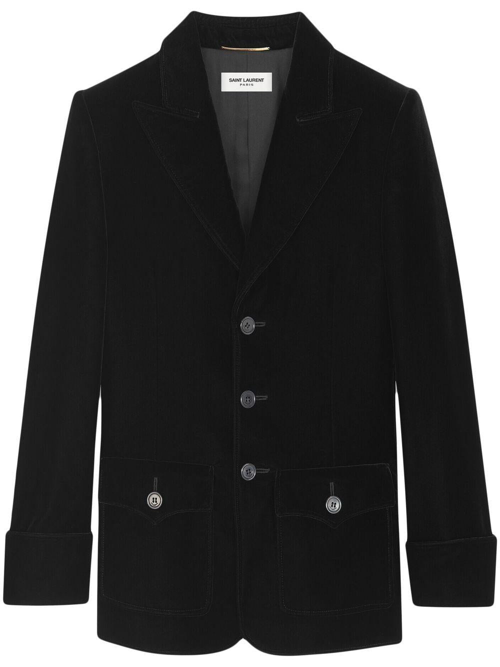 SAINT LAURENT Single Breasted Down Jacket for Women - Fall Collection