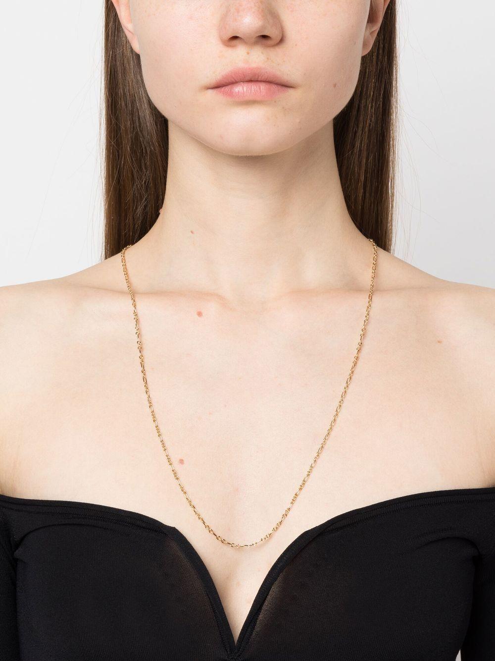 SAINT LAURENT Long Parallel Chain Necklace for Women