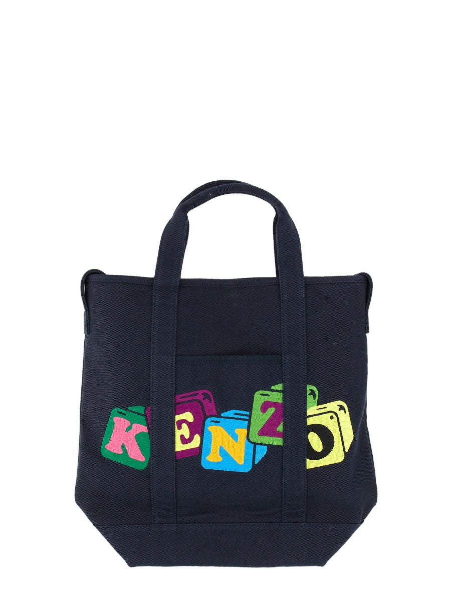 KENZO Mini Double Top Handle Tote Handbag