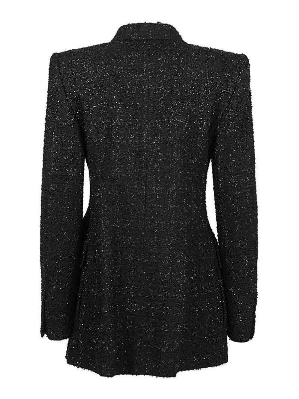 BALENCIAGA Hourglass Jacket in Shiny Tweed