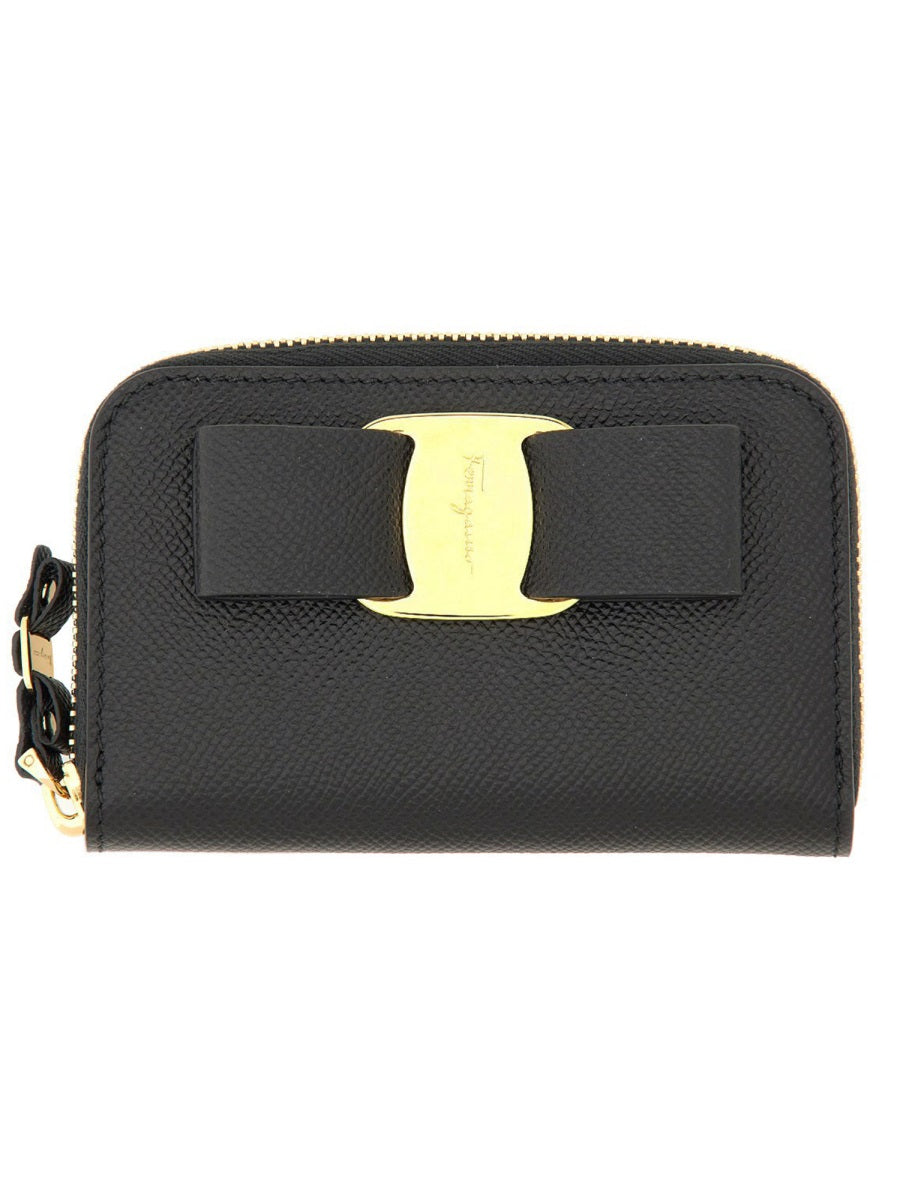 Ferragamo Mini Leather Card Holder