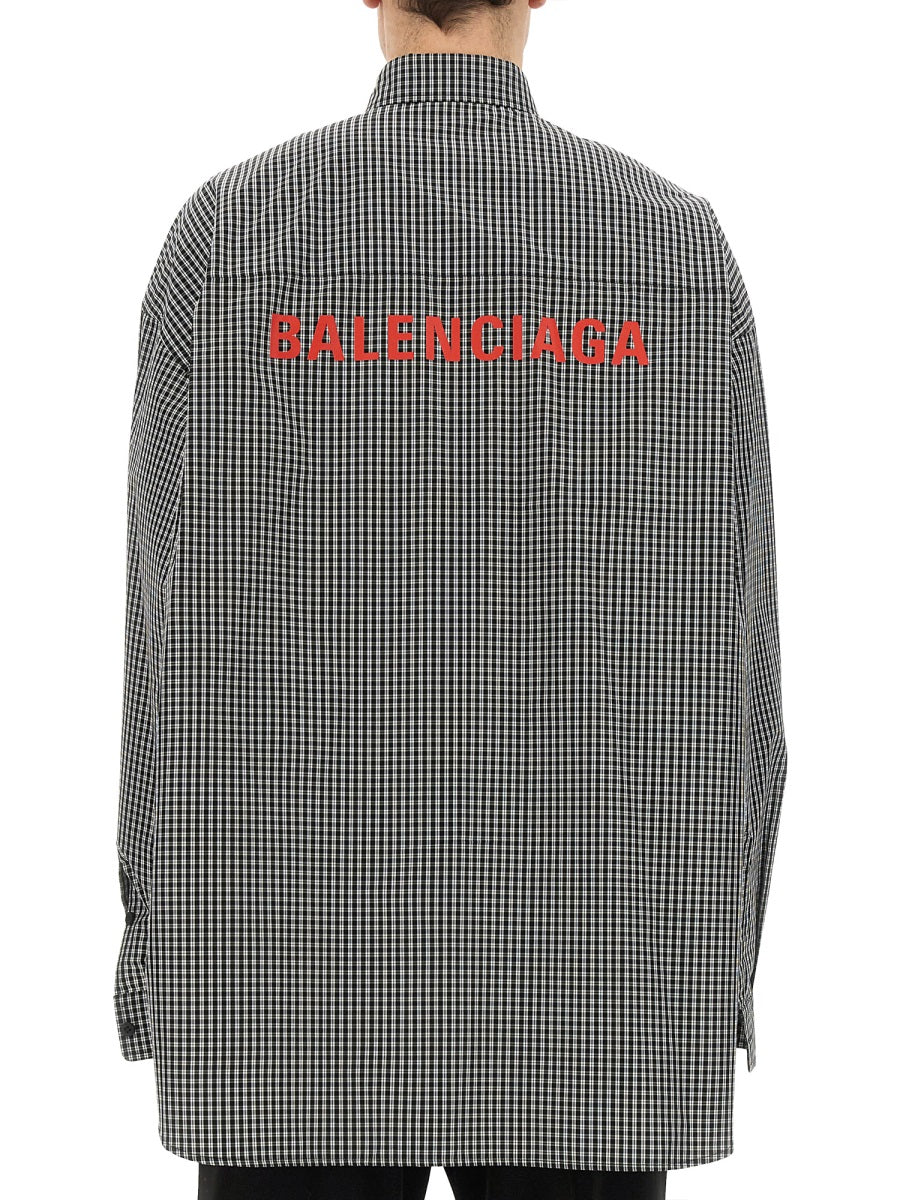 BALENCIAGA Oversized Fit Men's Shirt - Size 2