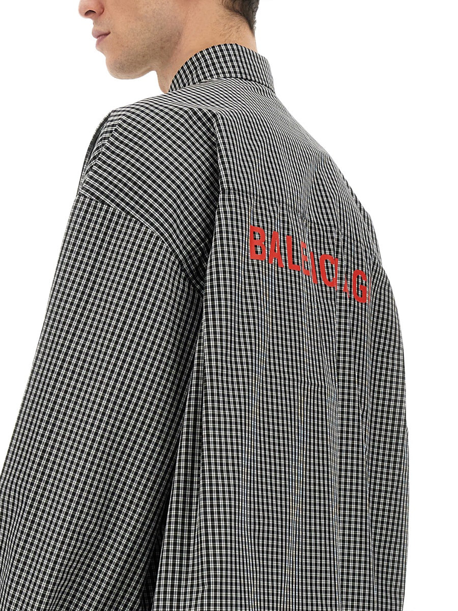 BALENCIAGA Oversized Fit Men's Shirt - Size 2