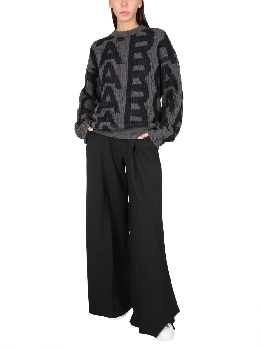 MARC JACOBS Distressed Monogram Logo Shirt for Women