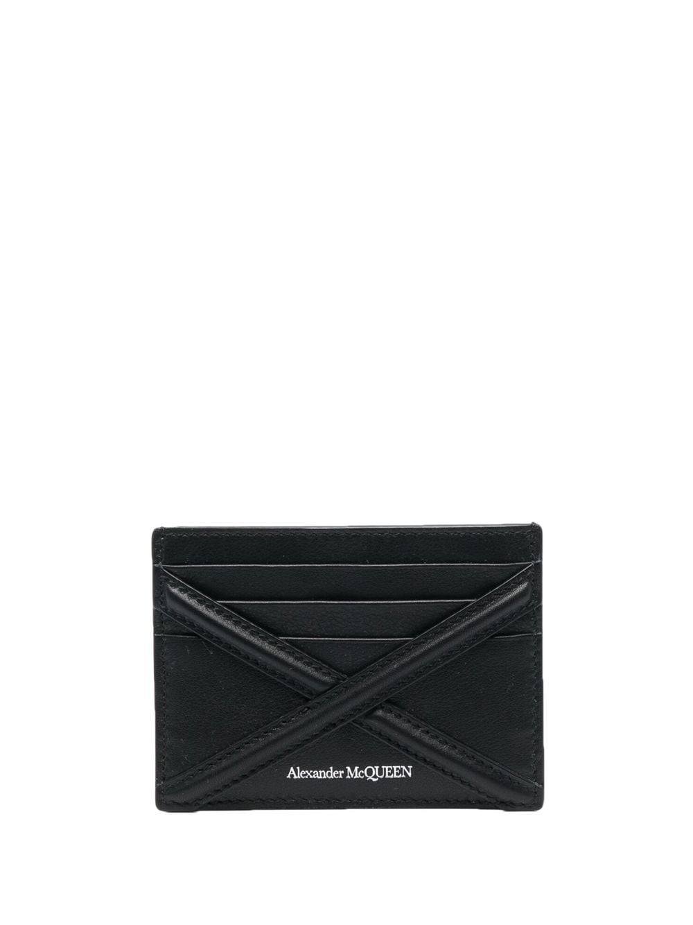 ALEXANDER MCQUEEN Mini Leather Card Holder for Men