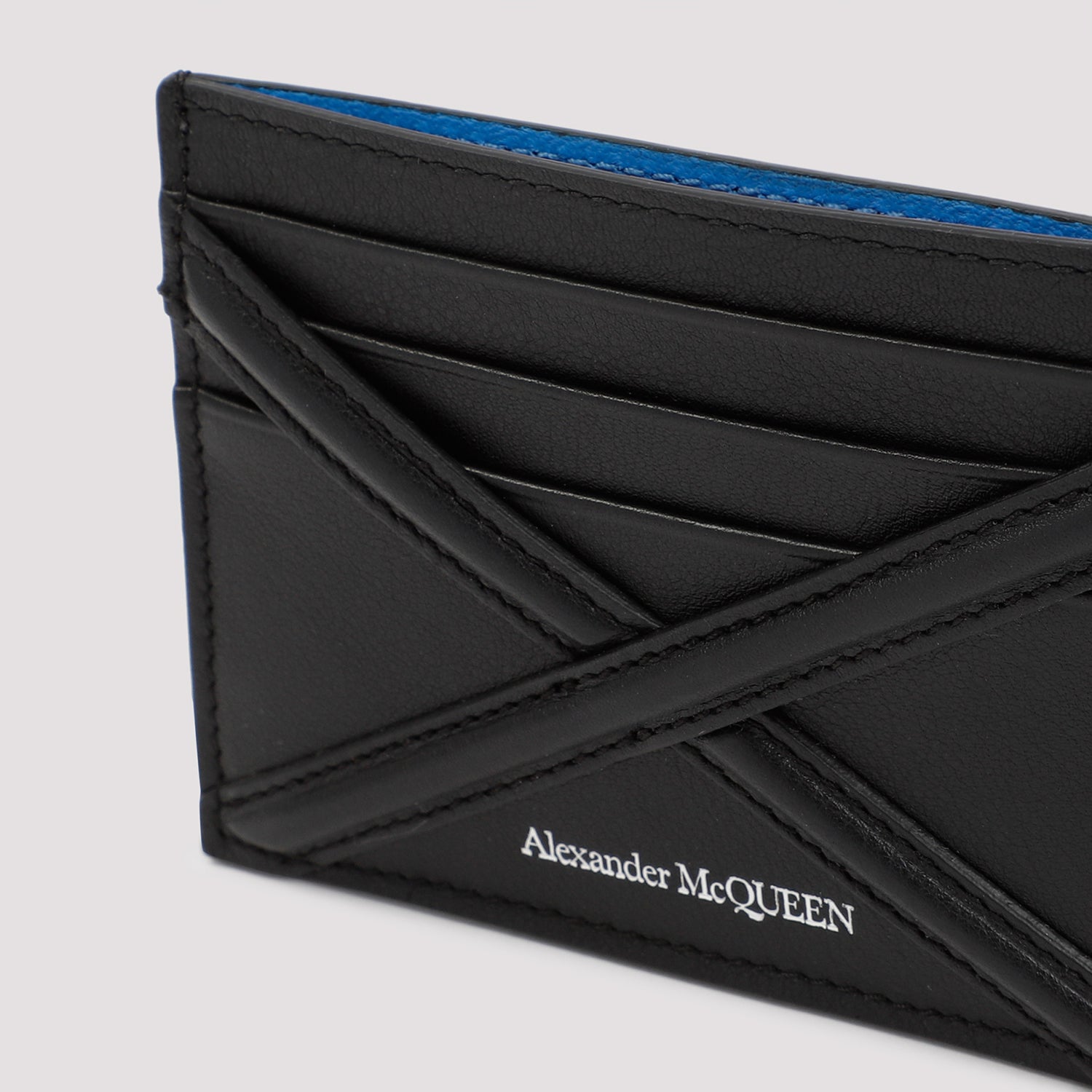 ALEXANDER MCQUEEN Mini Leather Card Holder for Men