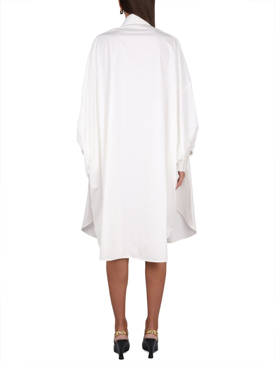 BOTTEGA VENETA Compact Cotton Dress with Button Closure