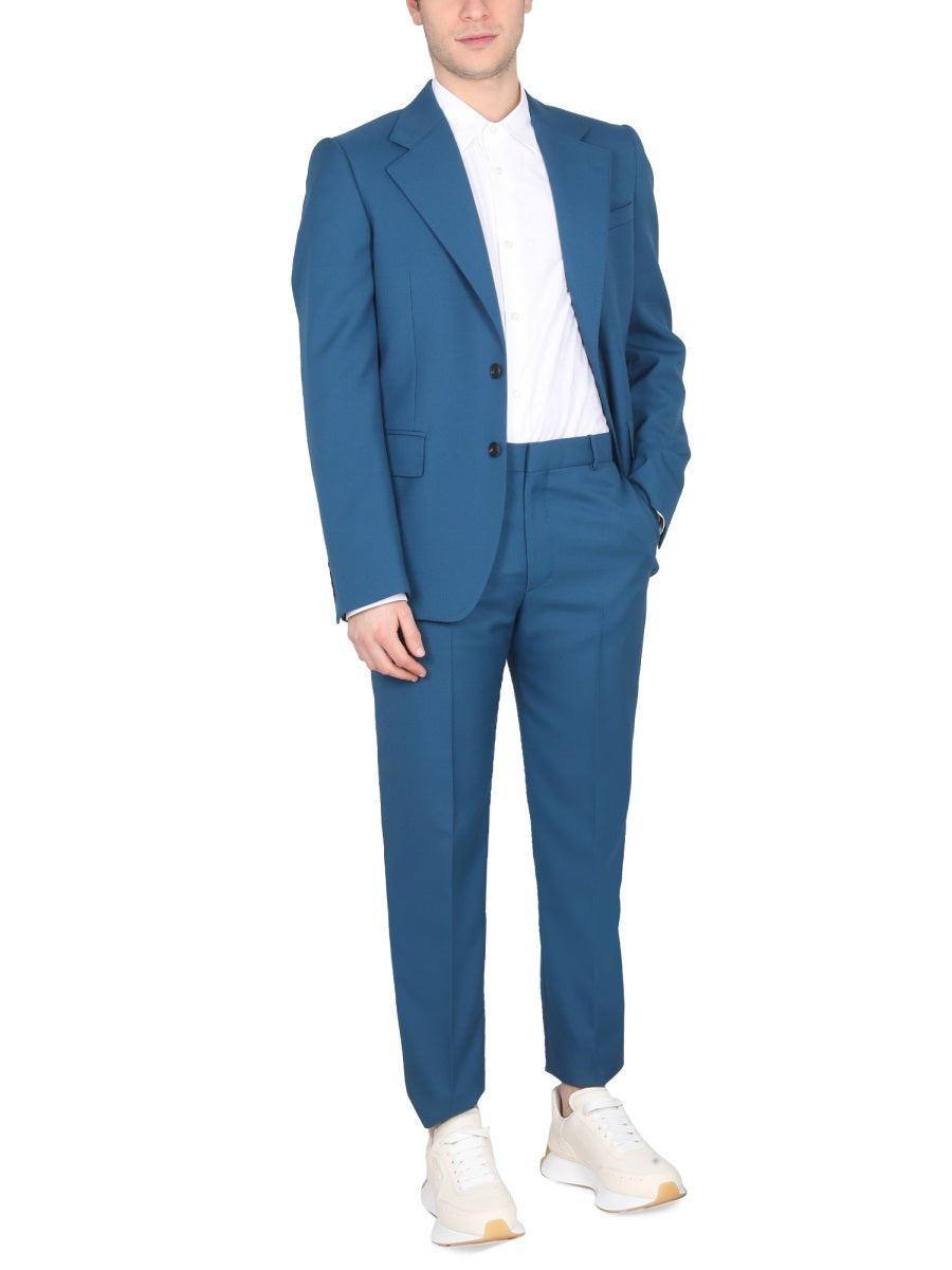 ALEXANDER MCQUEEN Graffiti Logo Shirt with Pointed Collar