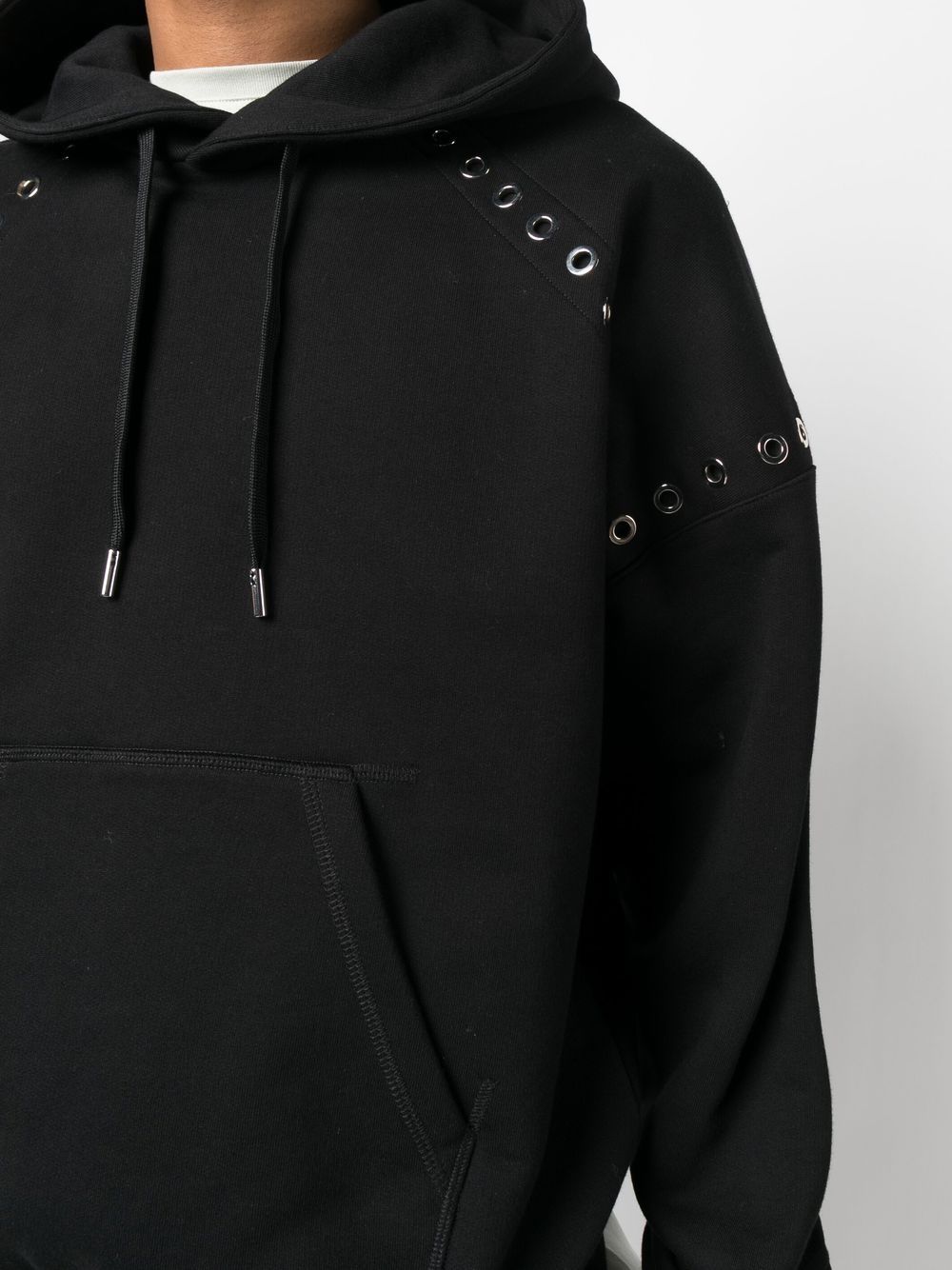 ALEXANDER MCQUEEN Eyelet Hoodie - Heavyweight Fabric