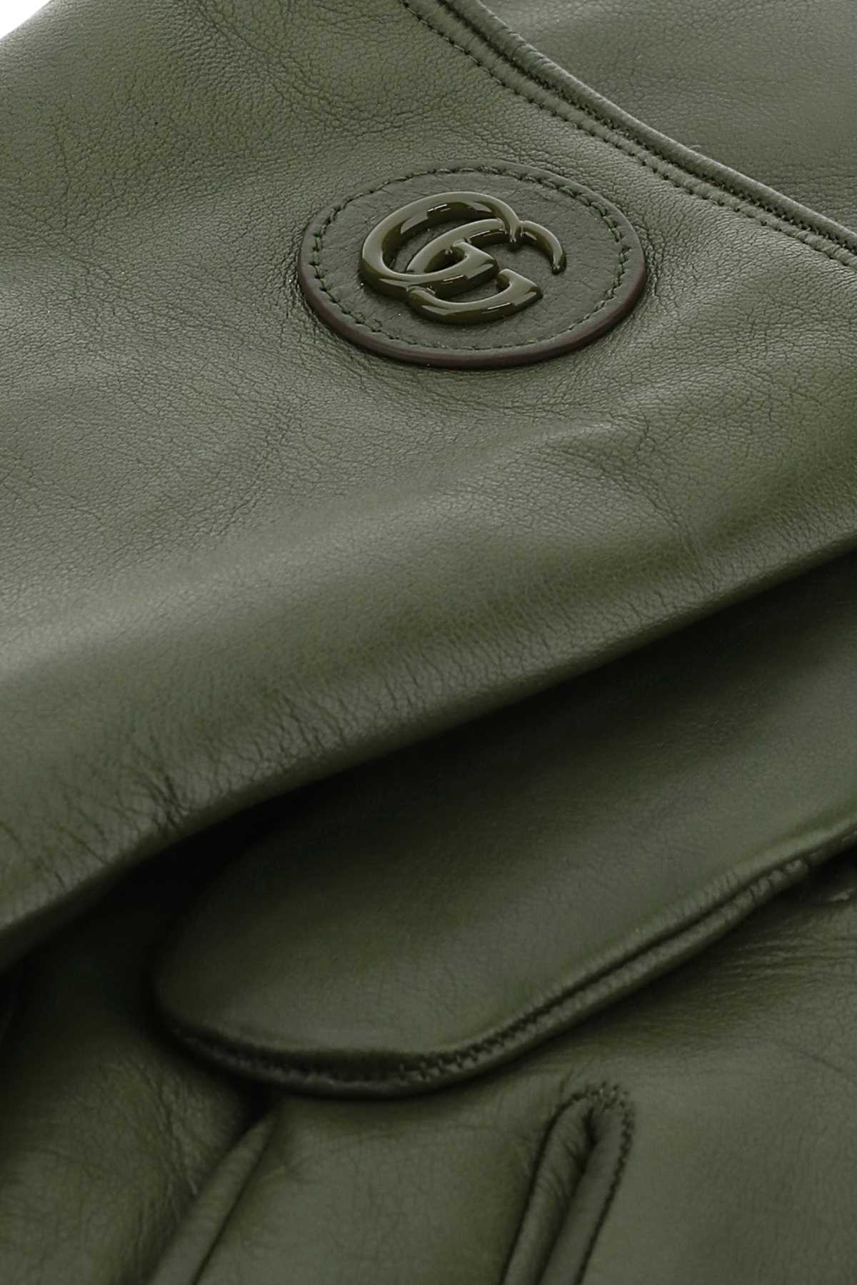 GUCCI Men's Nappa Leather Gloves - FW24 Collection