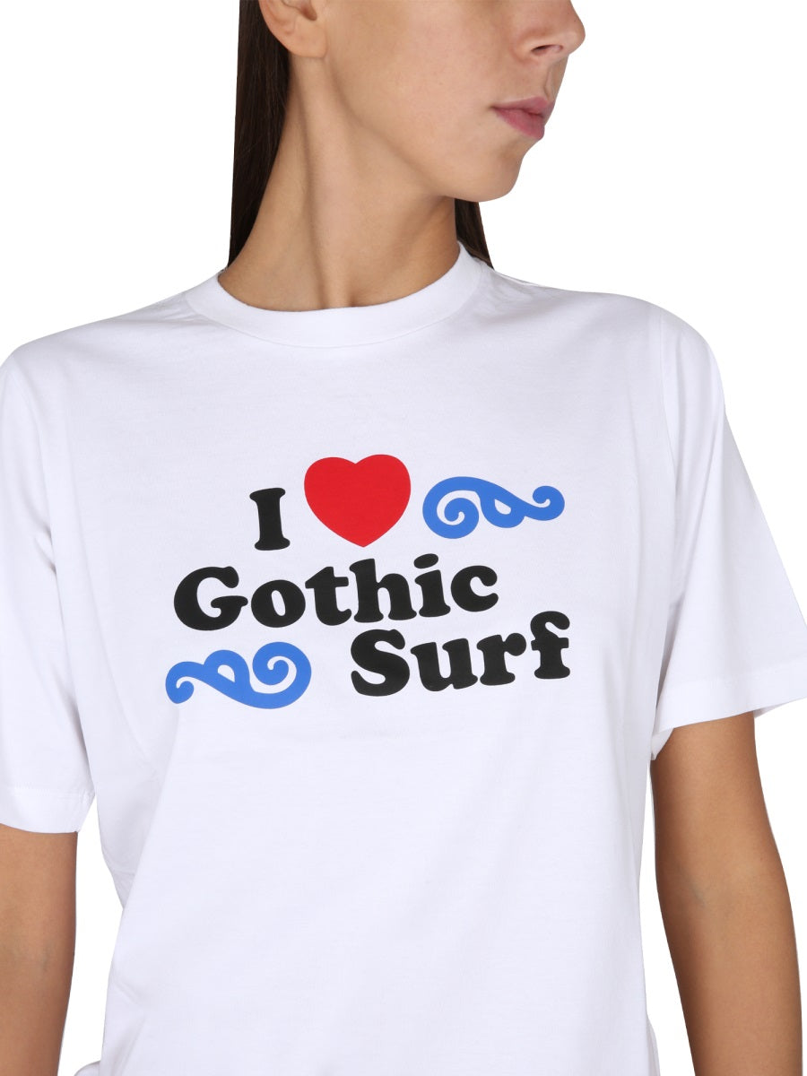 DSQUARED Logo Print T-Shirt for Women - Size 10