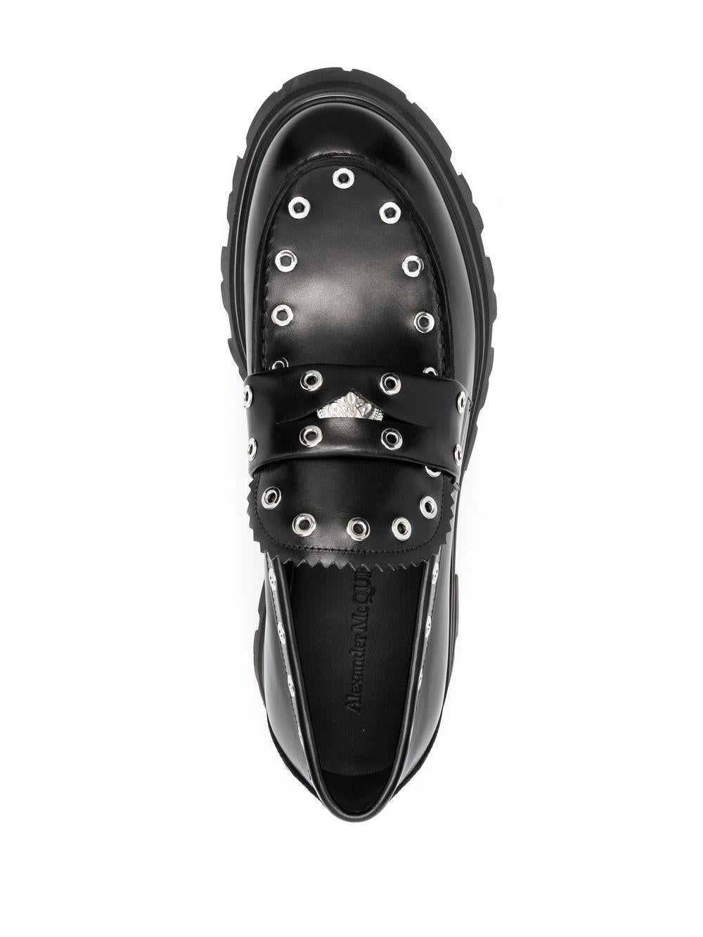 ALEXANDER MCQUEEN Men's Moccasin Shoes with Rubber Sole