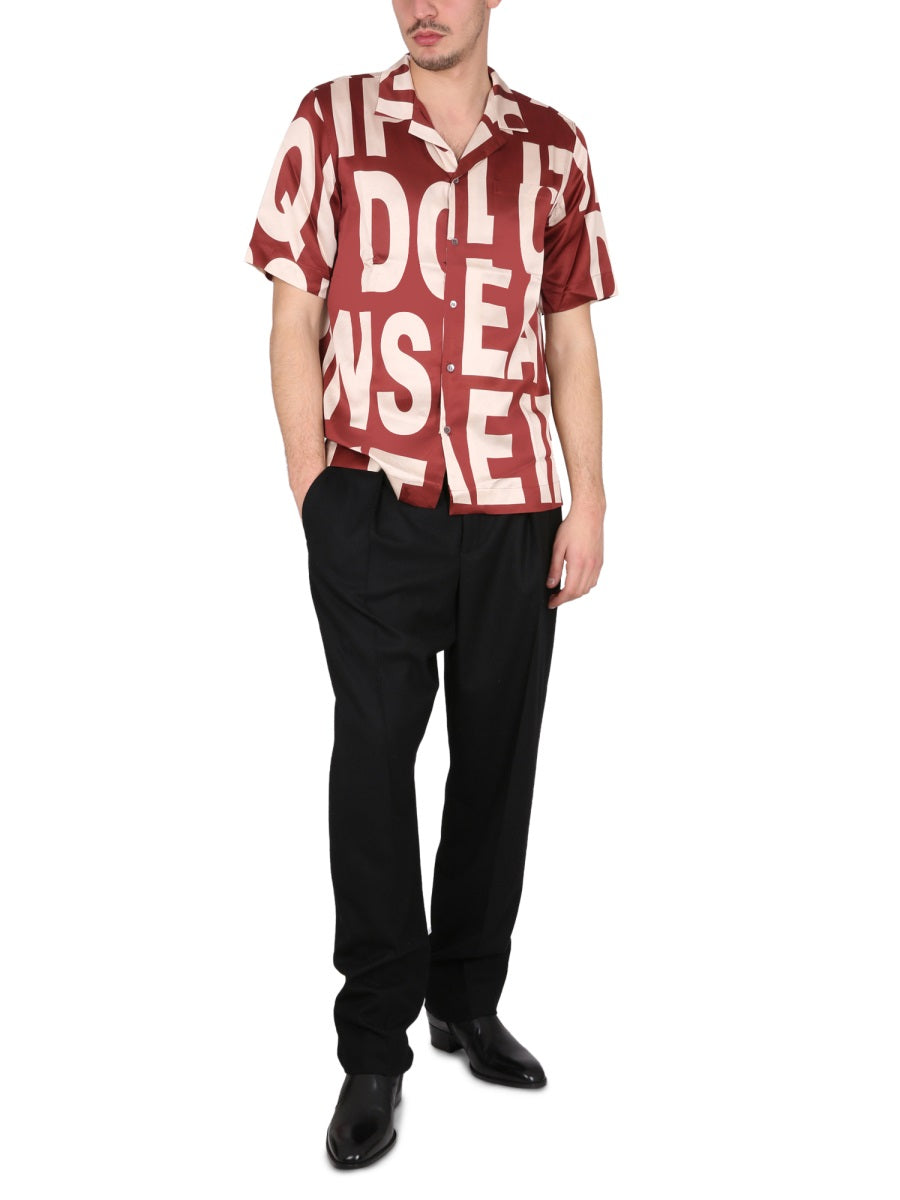 DRIES VAN NOTEN Bowling Collar Shirt