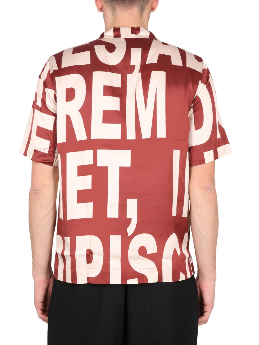 DRIES VAN NOTEN Bowling Collar Shirt