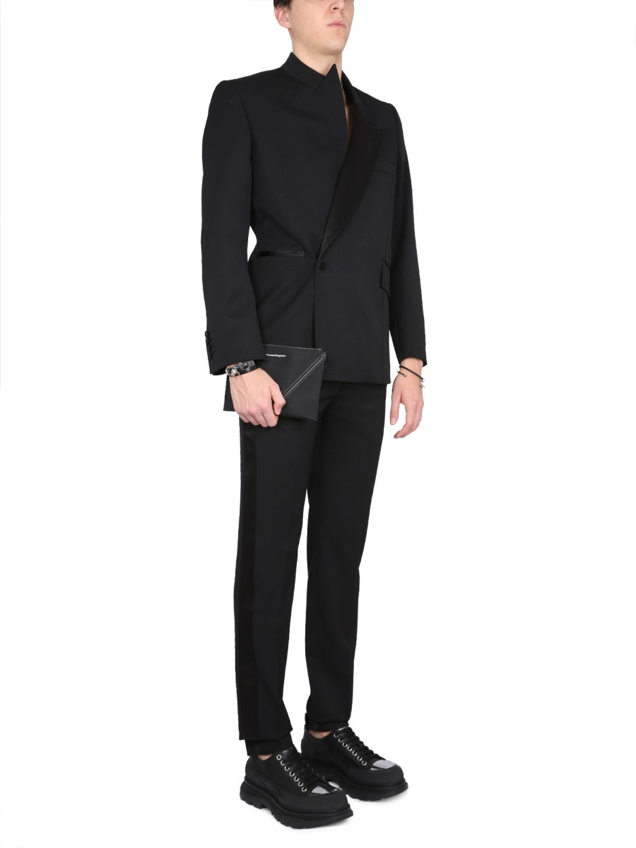 ALEXANDER MCQUEEN Tailored Wool Suit Pants for Men