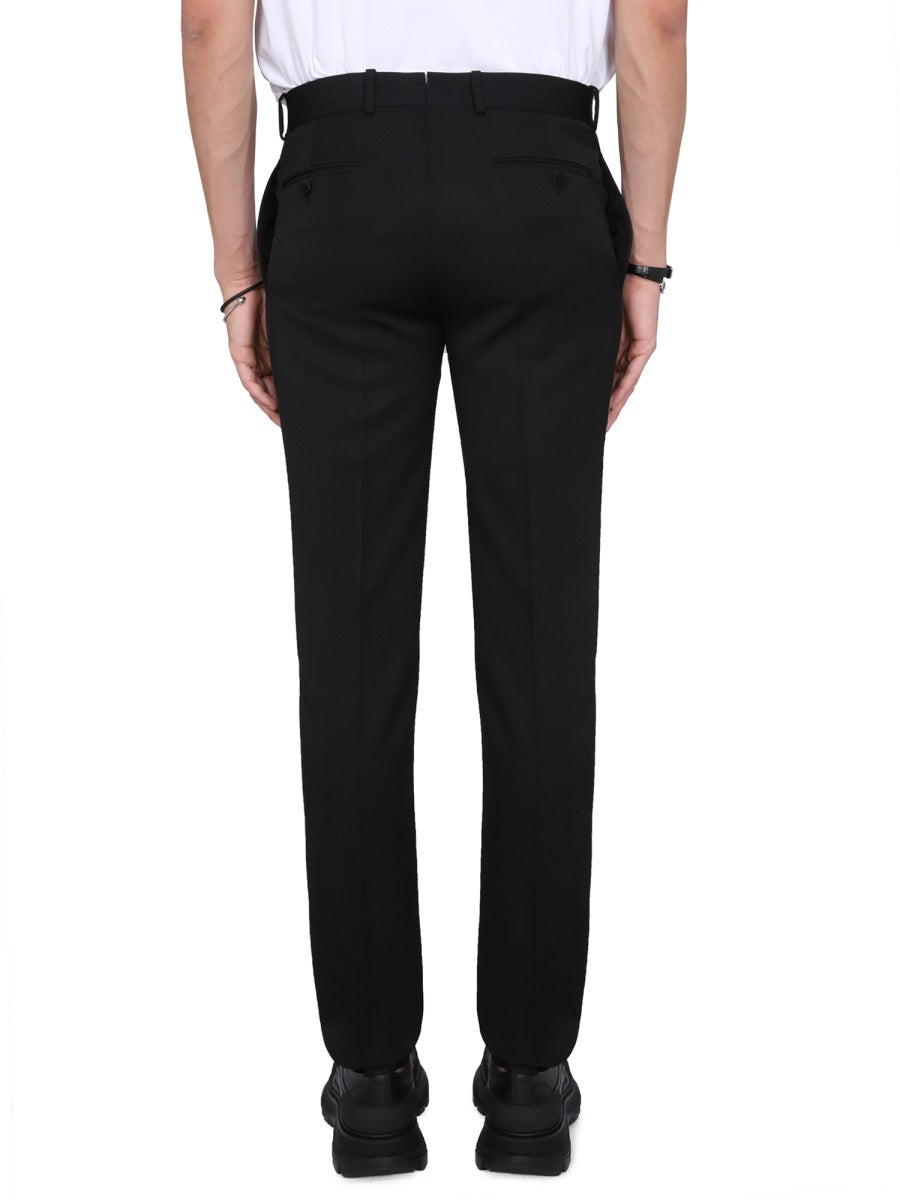 ALEXANDER MCQUEEN Tailored Wool Suit Pants for Men
