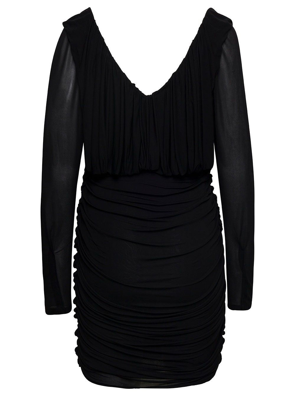 SAINT LAURENT Chic Cupro Mini Dress