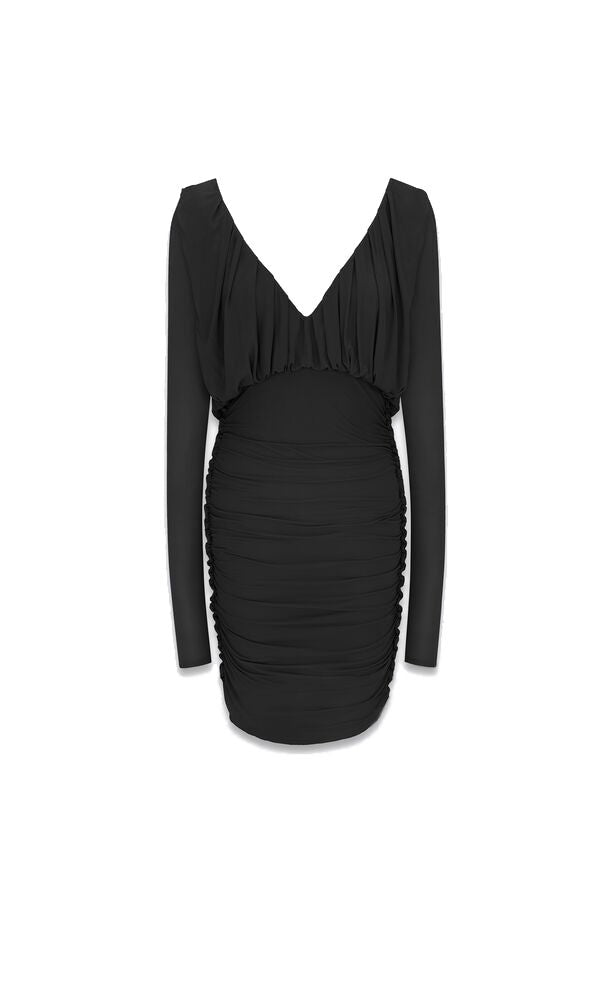 SAINT LAURENT Draped Mini Dress for Women